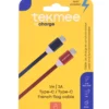 TEKMEE CABLE 1M 60W TYPE C TYPE C FRENCH FLAG
