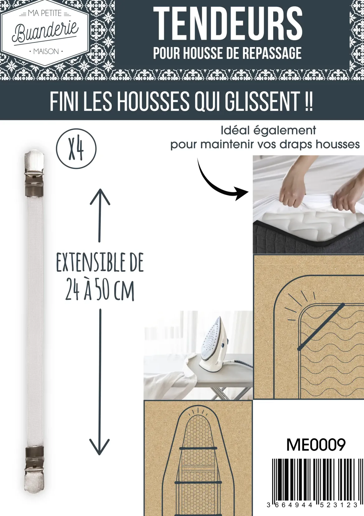 TENDEUR HOUSSE X4 PIECES