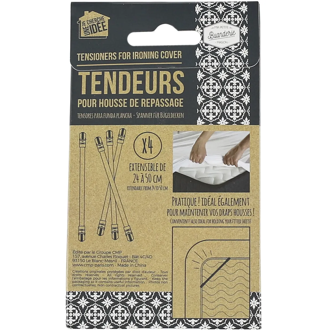 TENDEUR HOUSSE X4 PIECES