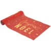 TISSU JOYEUX NOEL BLANC IMPRIME ROUGE 28X500CM