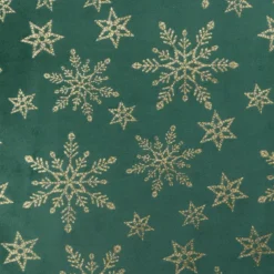 TISSU VELOURS VERT PAILLETTE 28X300CM