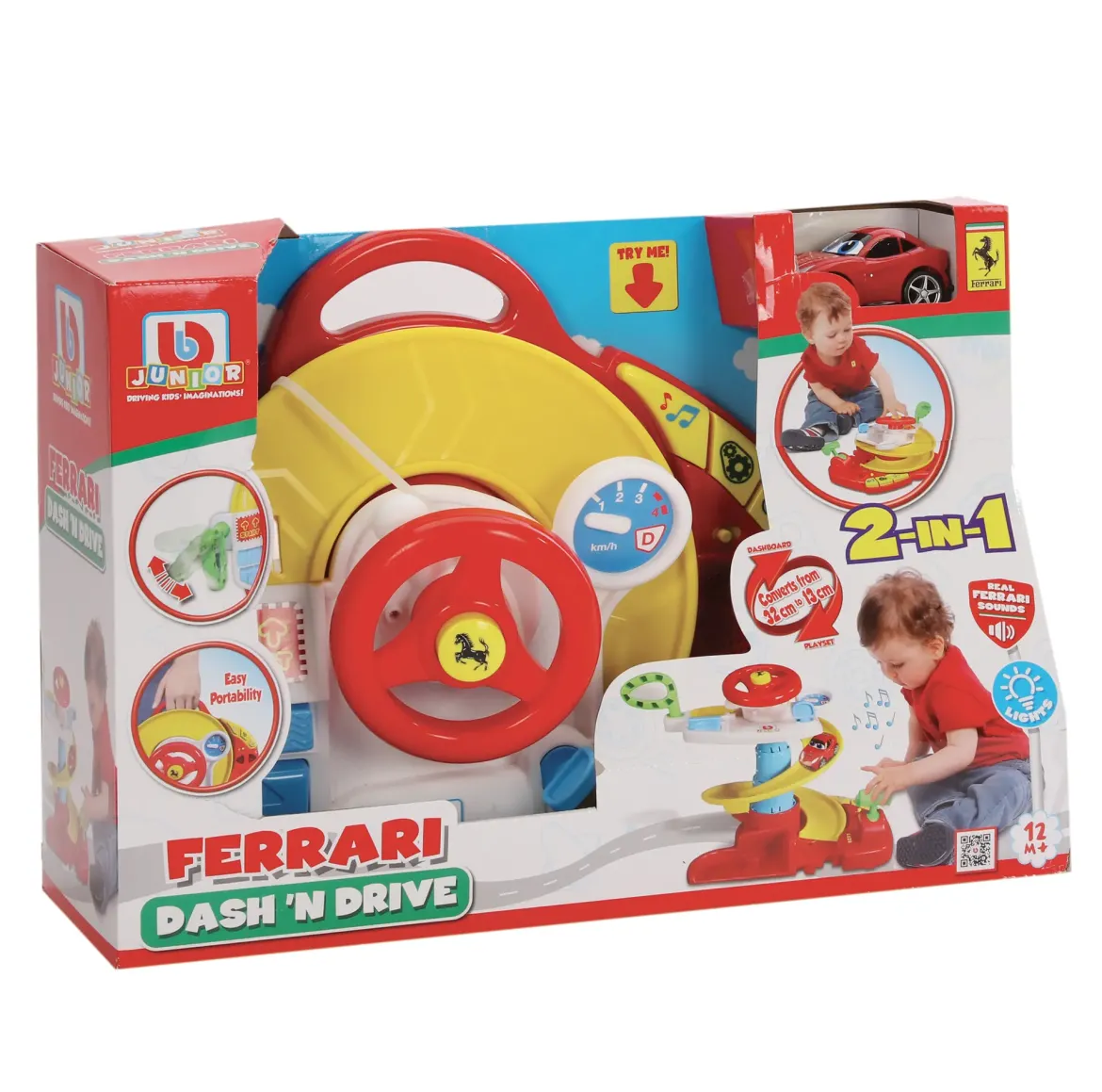 TOUR 2 EN 1 CIRCUIT ET VOLANT FERRARI