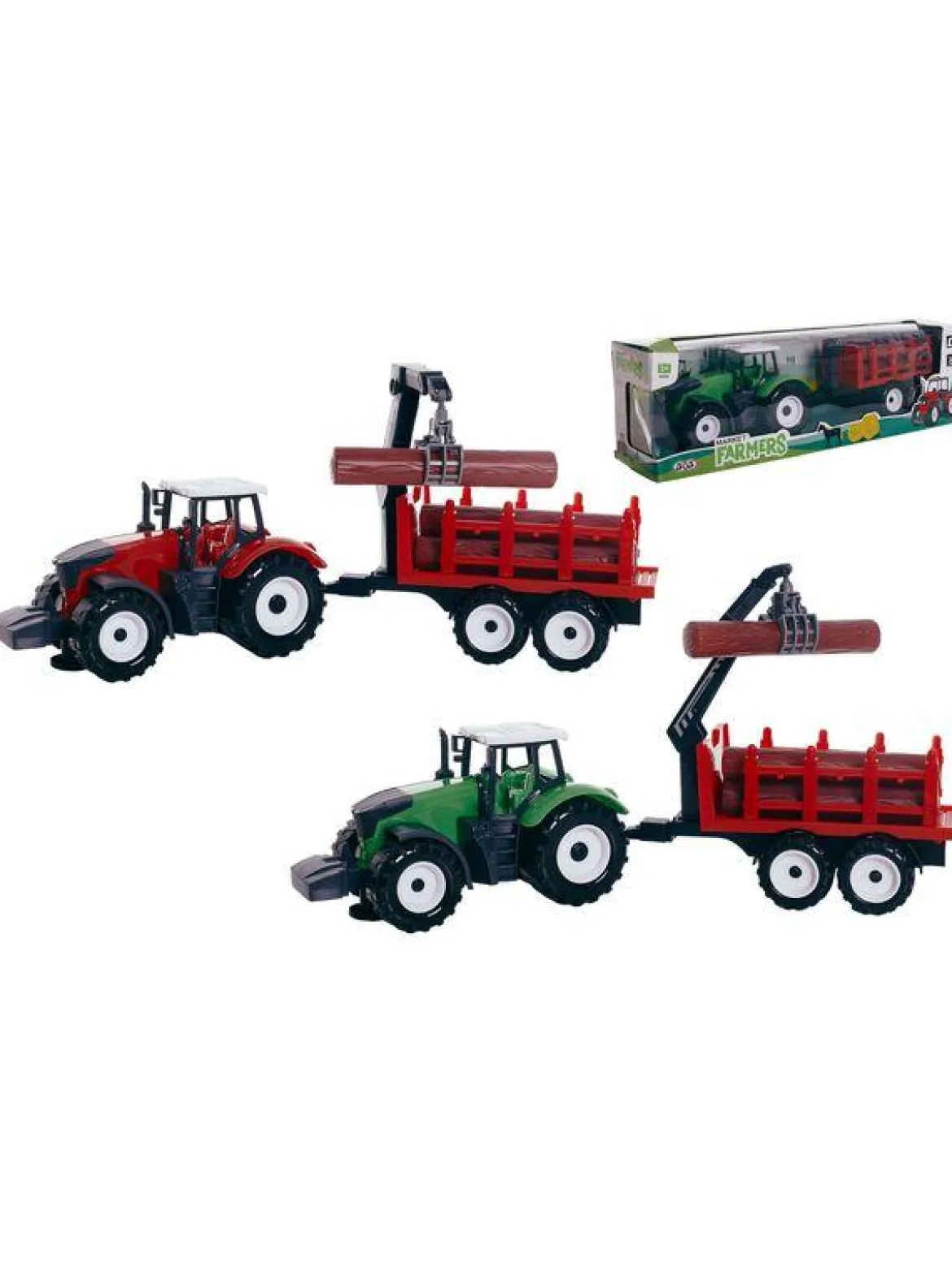 TRACTEUR 46CM AVEC REMORQUE ET RONDINS