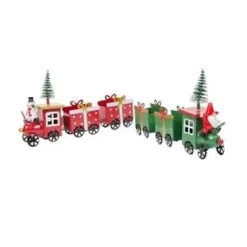 TRAIN DE NOEL METAL L.20CM