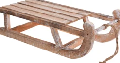 TRAINEAU LUGE BOIS 50X24X14CM