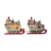 TRAINEAU NOEL XMAS AVEC VILLAGE 24.5X7.5X22CM