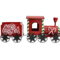 TRAIN NOEL VINTAGE METAL L.51CM