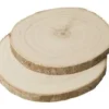 TRANCHES DE BOIS NATUREL 12 ET 15CM X2 PIECES