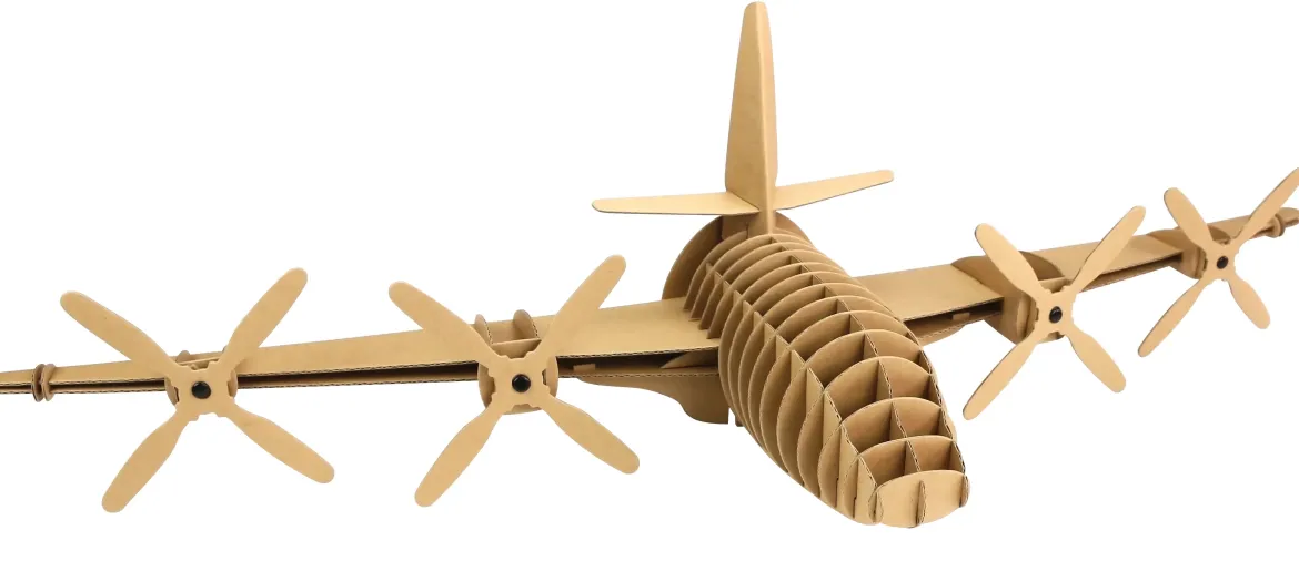TROPHEE AVION CARTON A ASSEMBLER 78 X 20 X 28 CM