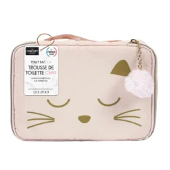 TROUSSE DE TOILETTE CHAT 26X19CM