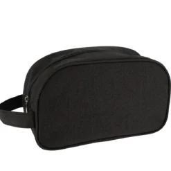 TROUSSE DE TOILETTE RECTANGLE MPRIME ZIPPEE NOIR CHINE