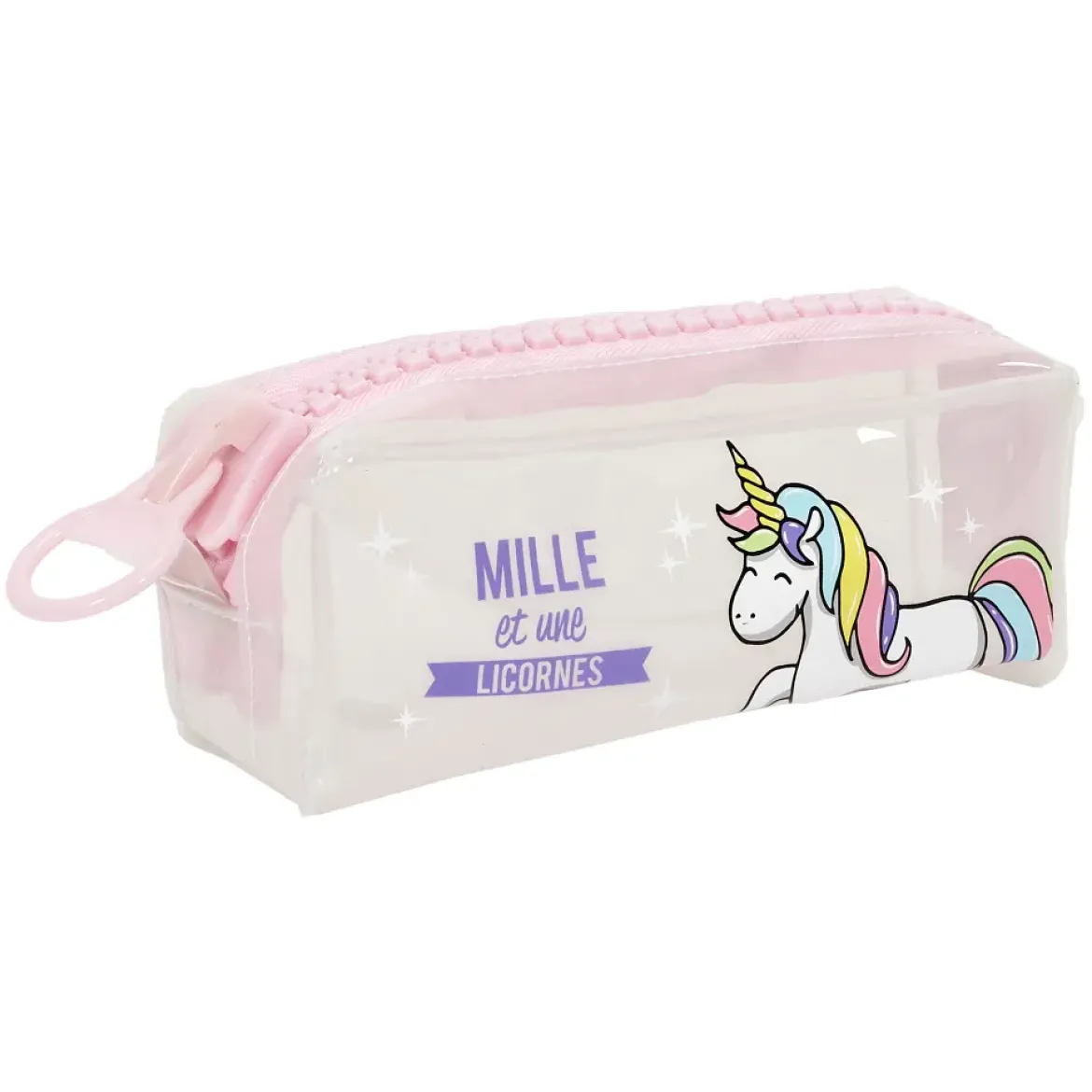 TROUSSE TRANSPARENTE LICORNE