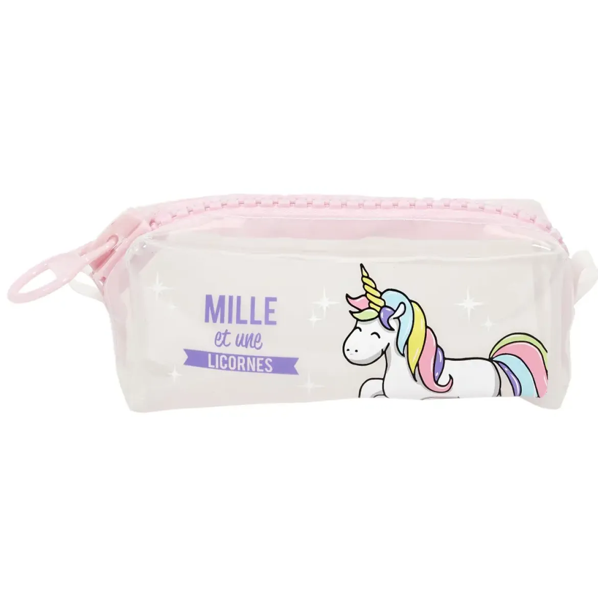 TROUSSE TRANSPARENTE LICORNE
