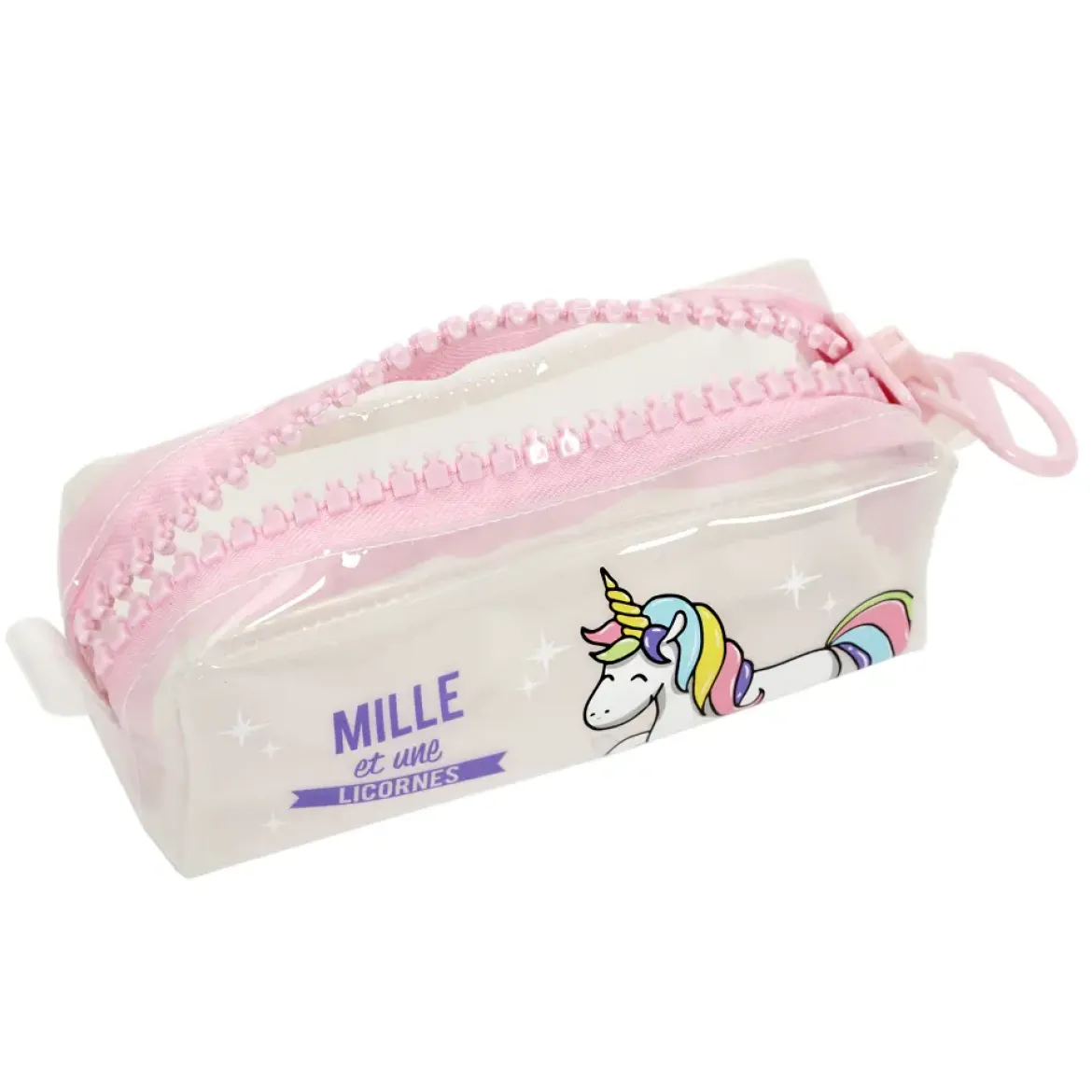 TROUSSE TRANSPARENTE LICORNE