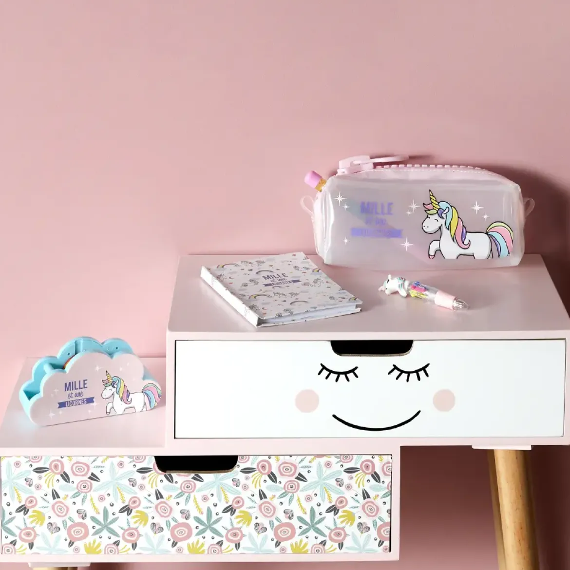 TROUSSE TRANSPARENTE LICORNE
