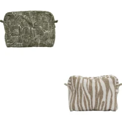 TROUSSE VERTE TAUPE D.31X9X26CM