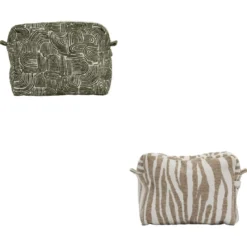 TROUSSE VERTE TAUPE D.31X9X26CM