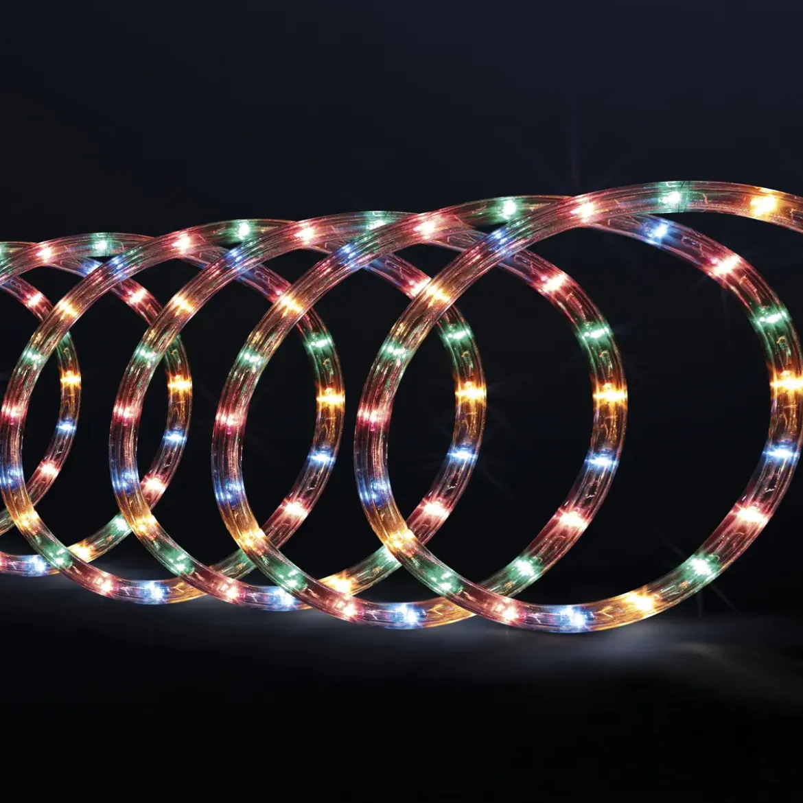 TUBE ELECTRIQUE EXTERIEUR A LEDS 10M MULTICOLORE