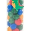 TUBE PERLES BOIS. DINOSAURE 0.9 A 2.3CM X15G