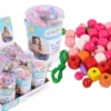 TUBO PERLES BOIS MULTIFORMES 333 PERLES AVEC FIL