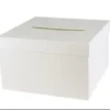 URNE CARREE CARTON BLANC 24.5X24.5X15CM