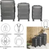 VALISE GRISE 70L 40X27X65CM