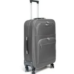 VALISE TISSU 8 ROUES GRIS MM D.70X45X31CM