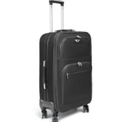 VALISE TISSU 8 ROUES NOIR GM D.81X50X33CM