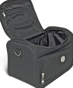 VANITYS TEXTILE MULTIPOCHES ZIPPEES NOIR PM 14X27X20 CM