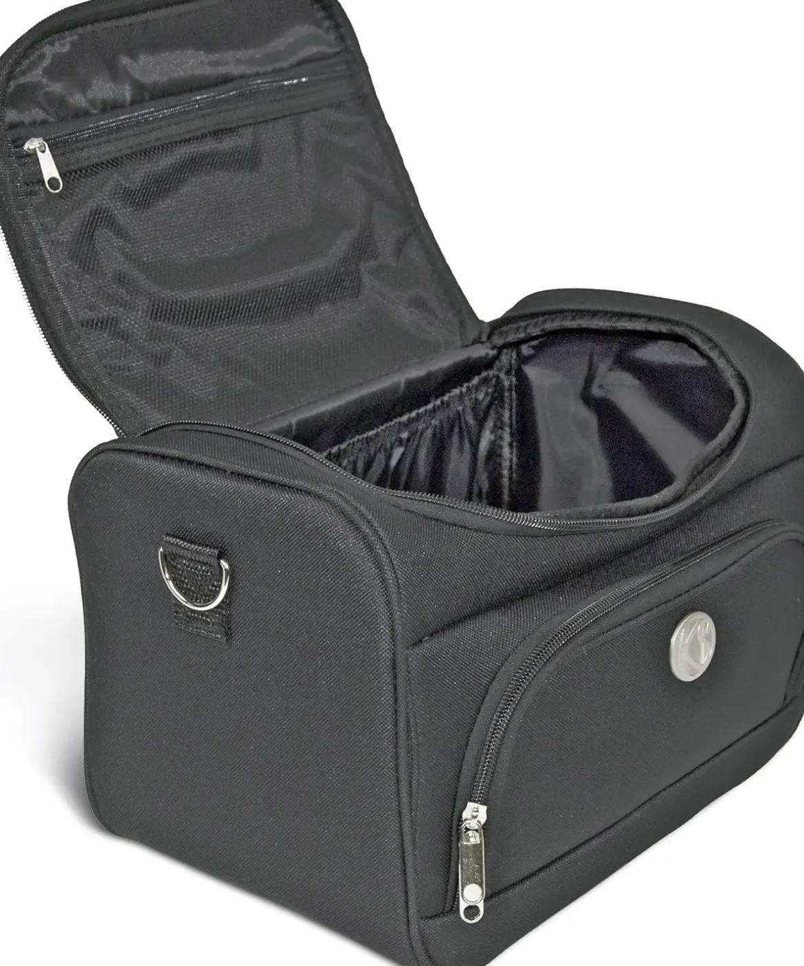 VANITYS TEXTILE MULTIPOCHES ZIPPEES NOIR PM 14X27X20 CM