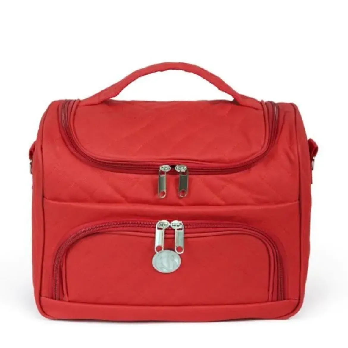 VANITYS TEXTILE MULTIPOCHES ZIPPEES ROUGE PM 14X27X20 CM