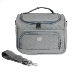 VANITYS TEXTILE ZIPPEES GRIS CHINE PM 14X27X20 CM