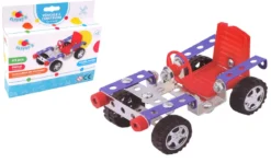 VEHICULE METAL A CONSTRUIRE 63 PIECES AVEC OUTILS