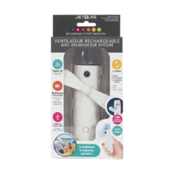 VENTILATEUR BRUMISATEUR DE POCHE RECHARGEABLE