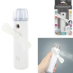 VENTILATEUR BRUMISATEUR DE POCHE RECHARGEABLE