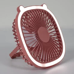 VENTILATEUR LED RECHARGEABLE USB 2 EN 1 KAWAII