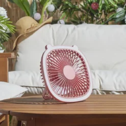 VENTILATEUR LED RECHARGEABLE USB 2 EN 1 KAWAII