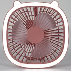 VENTILATEUR LED RECHARGEABLE USB 2 EN 1 KAWAII