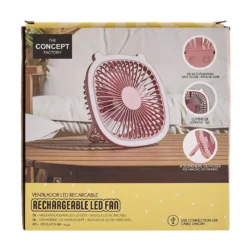 VENTILATEUR LED RECHARGEABLE USB 2 EN 1 KAWAII