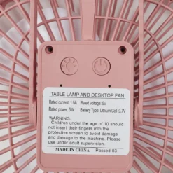 VENTILATEUR LED RECHARGEABLE USB 2 EN 1 KAWAII
