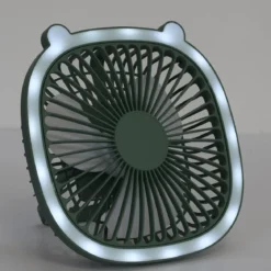 VENTILATEUR LED RECHARGEABLE USB 2 EN 1 KAWAII
