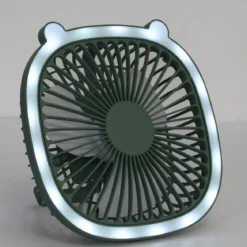 VENTILATEUR LED RECHARGEABLE USB 2 EN 1 KAWAII