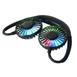 VENTILATEUR RECHARGEABLE TOUR DE COU LUMINEUX