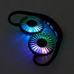 VENTILATEUR RECHARGEABLE TOUR DE COU LUMINEUX