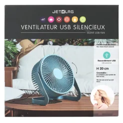 VENTILATEUR USB SILENCIEUX H25CM