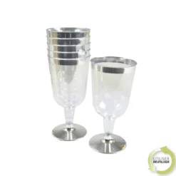 VERRE A VIN 18CL ARGENT X6 PIECES