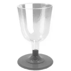 VERRES A VIN SOCLE ACIER 15CL X8 PCS REUTILISABLE