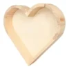 VIDE POCHE FORME COEUR BOIS 17X3X16CM