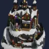 VILLAGE DE NOEL ATELIER KDO ET TRAIN A PILE 12 LEDS