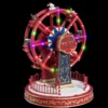 VILLAGE DE NOEL MANEGE A ROUE A PILE 24 LEDS